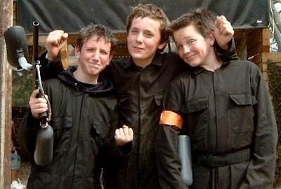 Kids paintball